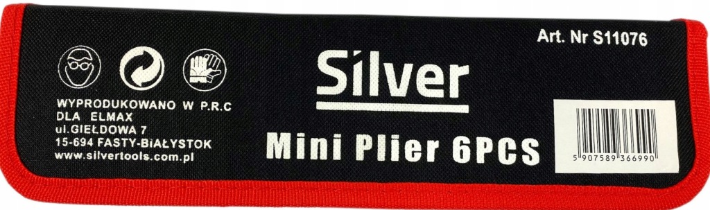 Szczypce kombinerki mini zestaw 6 szt. precyzyjne 125 mm Silver