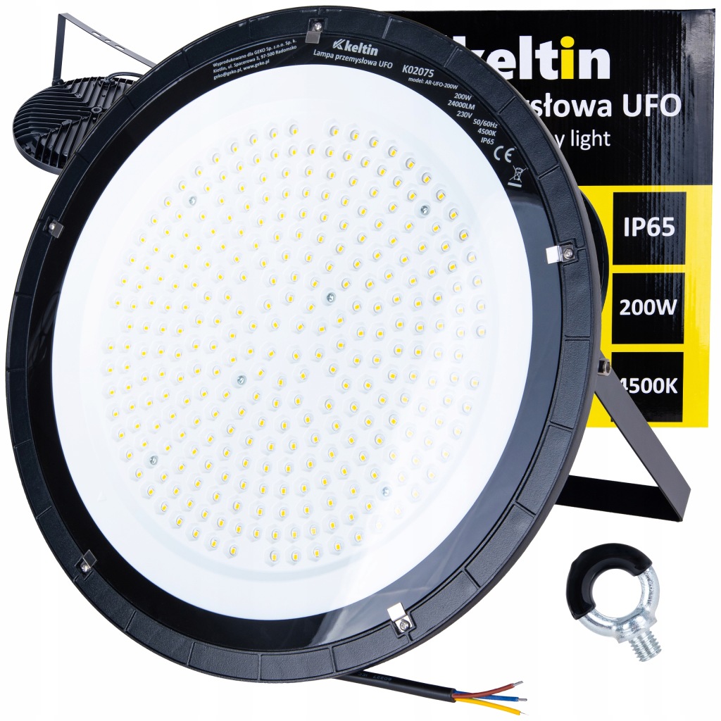 Lampa wisząca Geko UFO 1 -punkty światła zintegrowane źródło LED