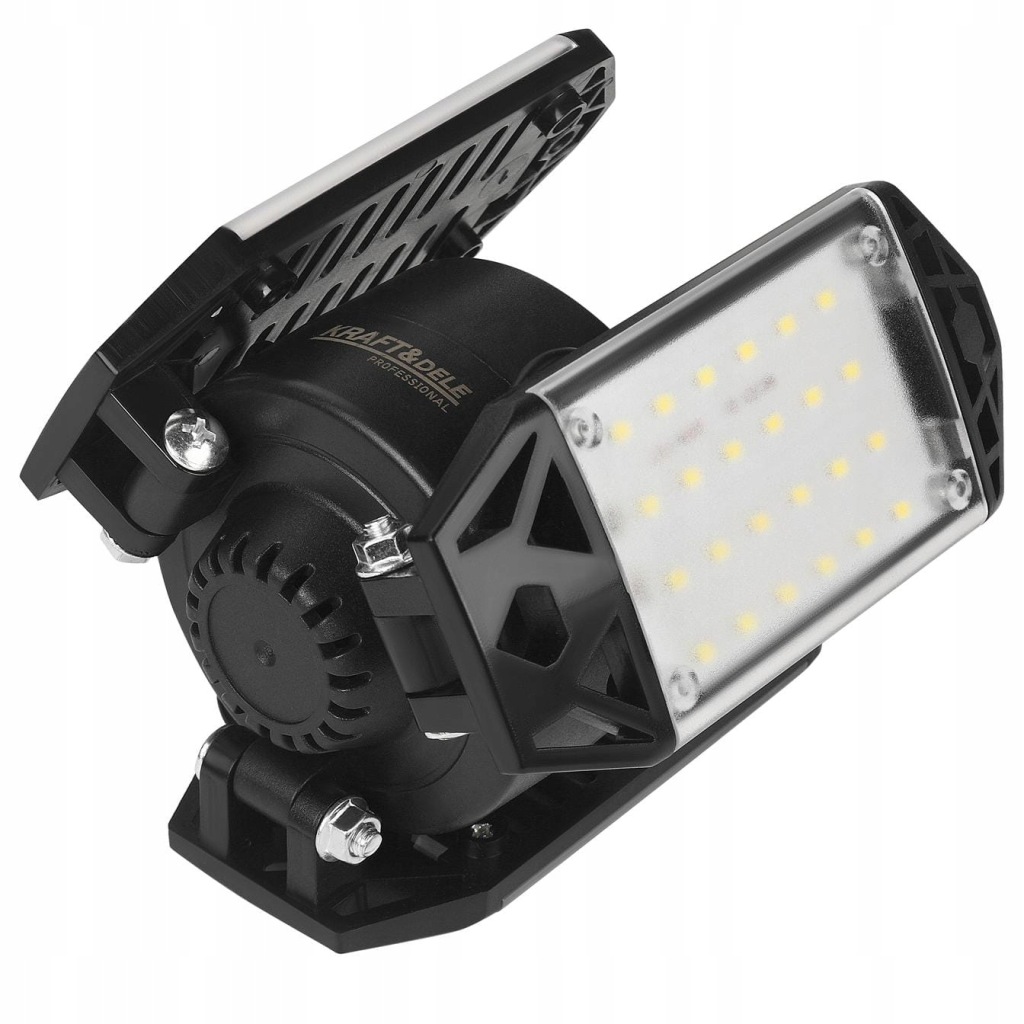 Lampa warsztatowa sufitowa 3 panele składane LED 90° 80W 8500 lm