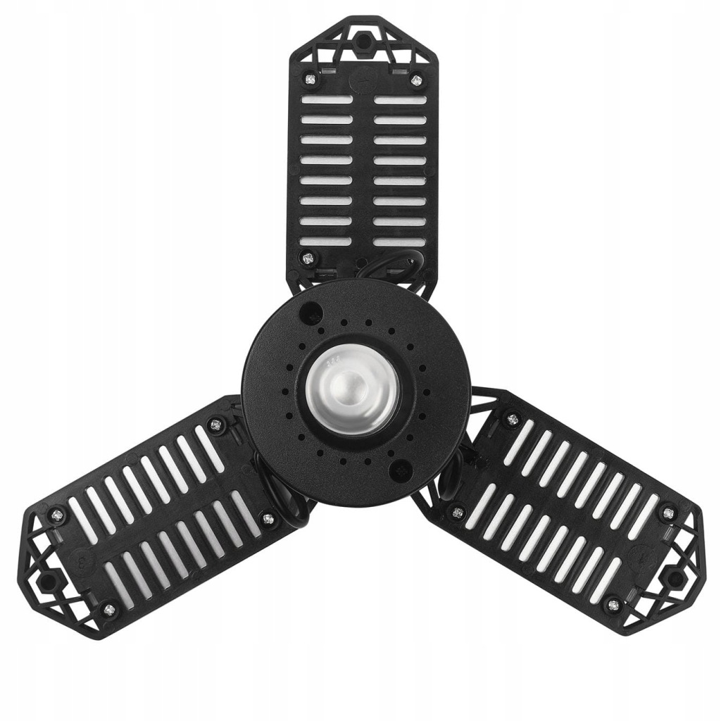 Lampa warsztatowa sufitowa 3 panele składane LED 90° 80W 8500 lm