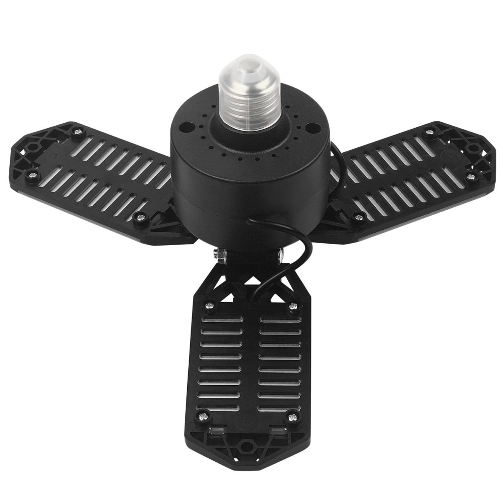 Lampa warsztatowa sufitowa 3 panele składane LED 90° 80W 8500 lm