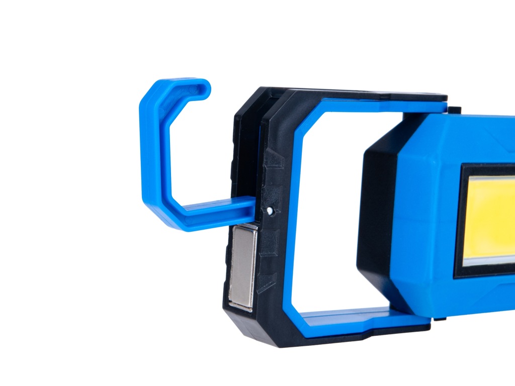 LAMPA WARSZTATOWA Z MAGNESEM SKŁADANA LED COB Z HAKIEM 10W 1000lm 4000mAh