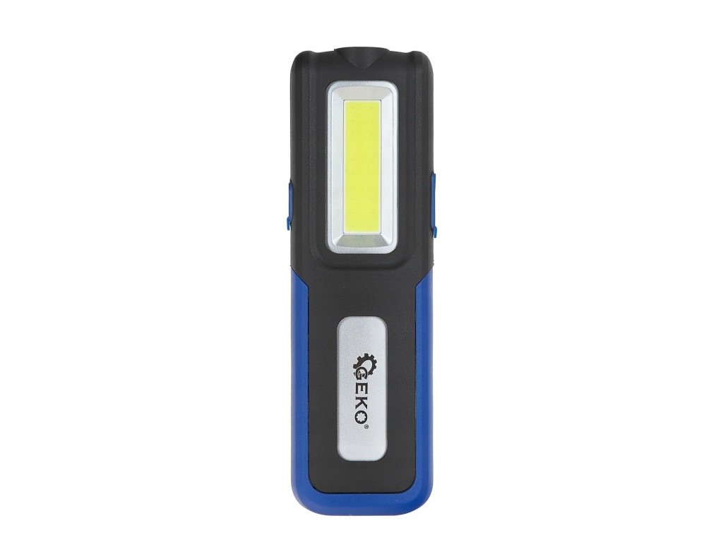 LAMPA WARSZTATOWA LATARKA AKUMULATOROWA LED COB 5W + 3W 2000mAh MAGNES GEKO