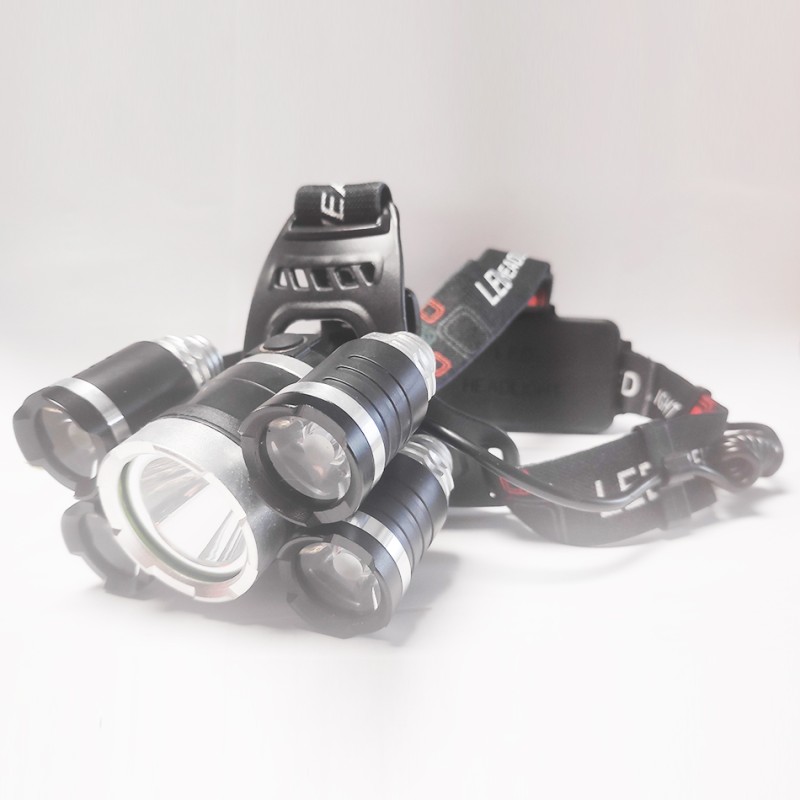 LATARKA CZOŁOWA CZOŁÓWKA LAMPKA T6 LED AKUMULATOROWA 5 DIOD
