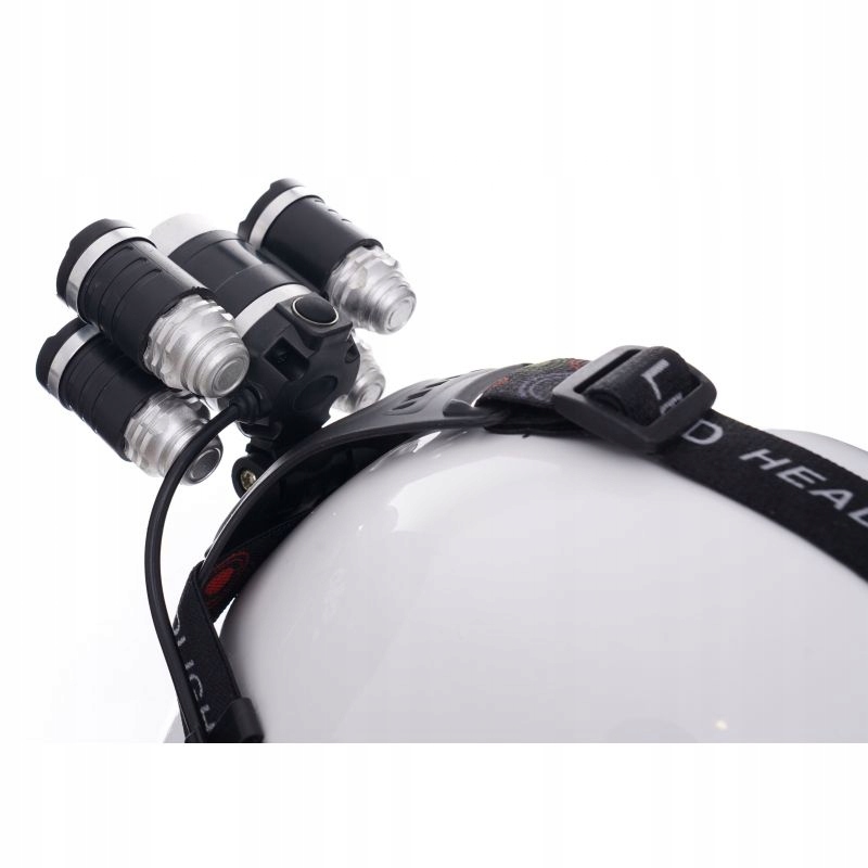 LATARKA CZOŁOWA CZOŁÓWKA LAMPKA T6 LED AKUMULATOROWA 5 DIOD
