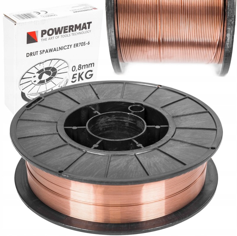 Drut spawalniczy Powermat 0,80 mm ER70S-6 5 kg