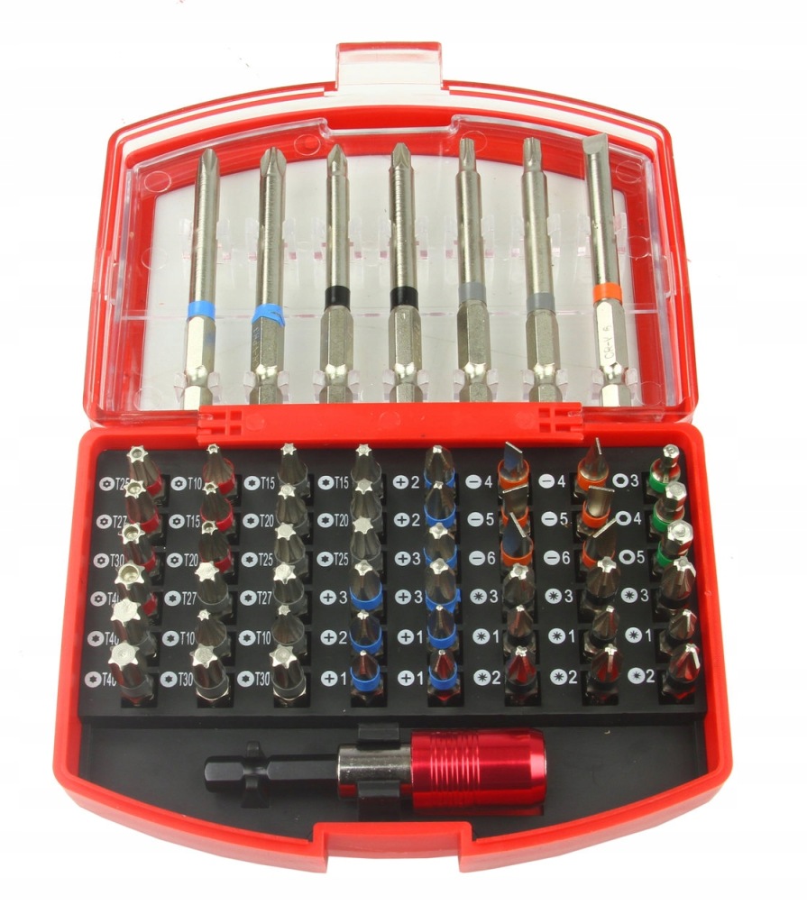 Końcówki bity imbus torx 56 szt