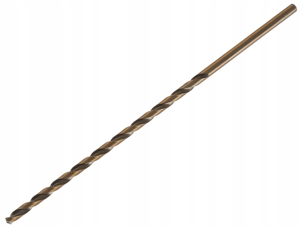 WIERTŁO HSS ZŁOTE DO METALU STALI BARDZO DŁUGIE 8.0MM 305MM DIN1869 TVARDY