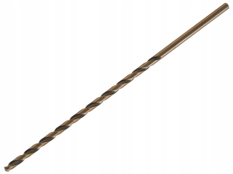 WIERTŁO HSS ZŁOTE DO METALU STALI BARDZO DŁUGIE 8.0MM 305MM DIN1869 TVARDY