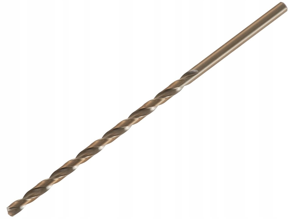 WIERTŁO HSS ZŁOTE DO METALU STALI BARDZO DŁUGIE 8.0MM 305MM DIN1869 TVARDY