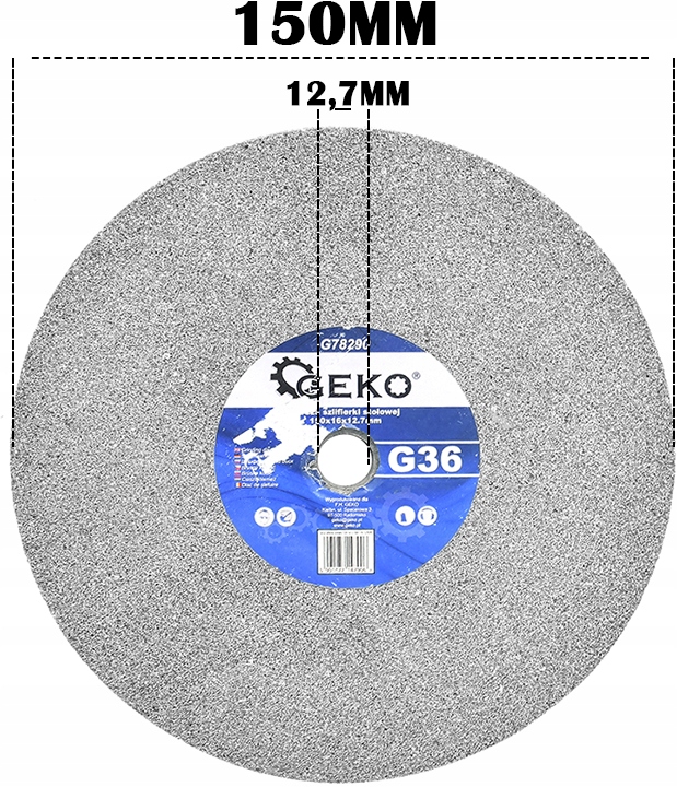 TARCZA DO SZLIFIERKI STOŁOWEJ 150X16X12.7MM G78290