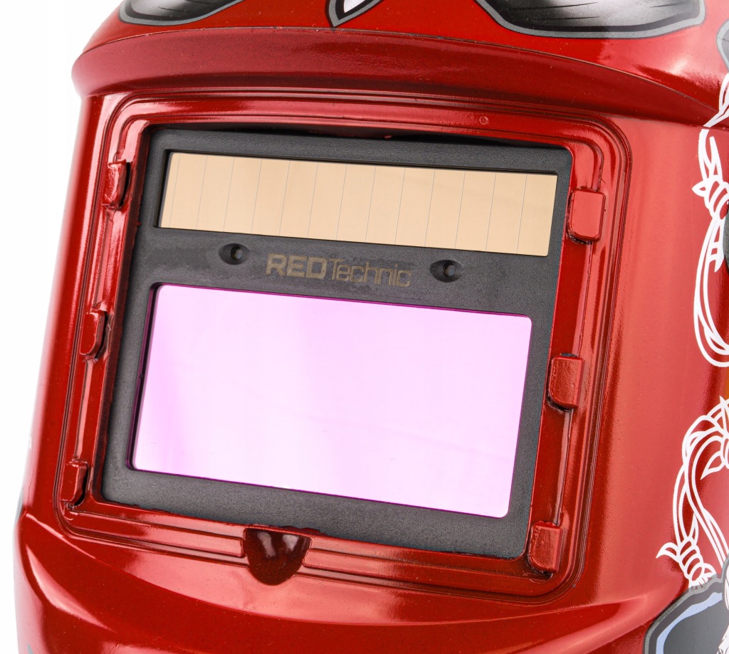 Przyłbica spawalnicza RED TECHNIC automatyczna samościemniająca