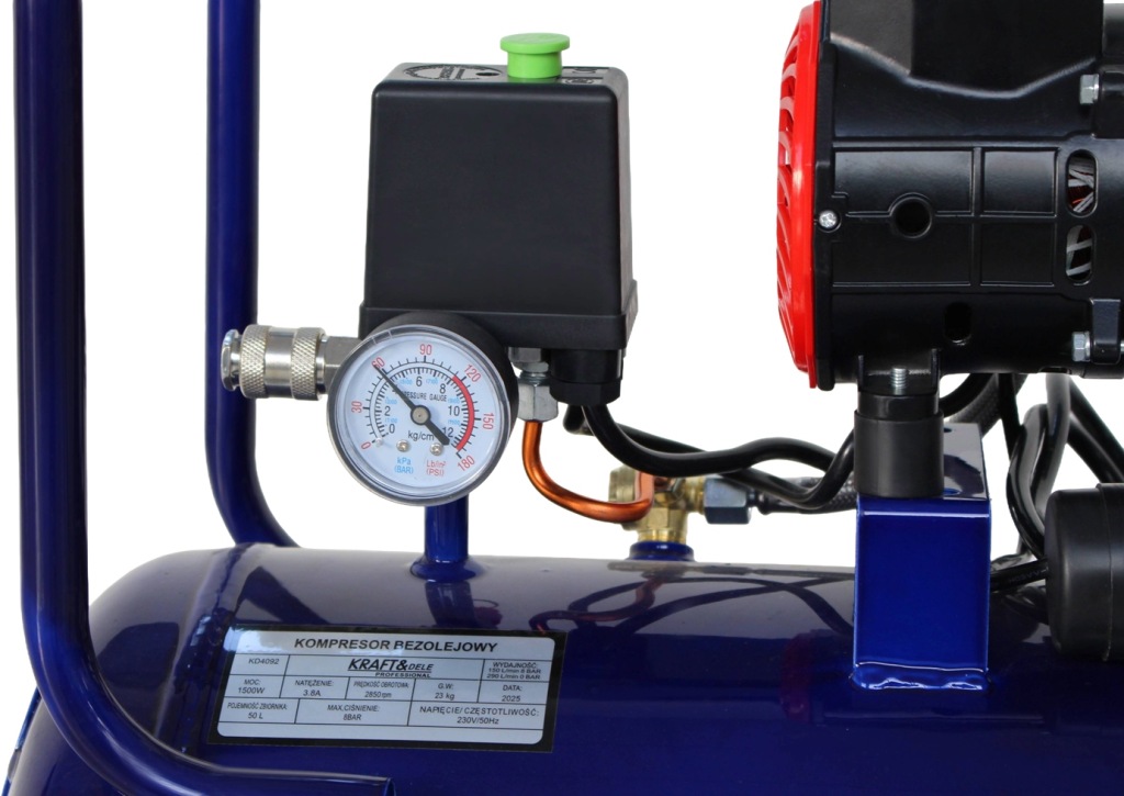 Kompresor bezolejowy 50L 1500W 230V