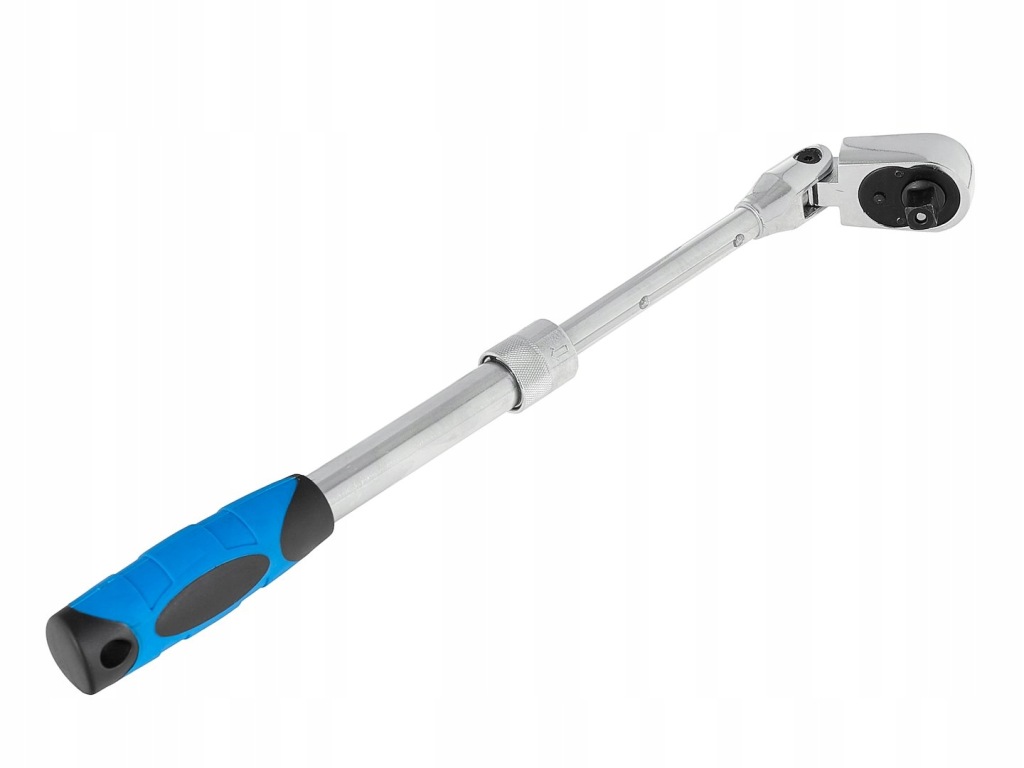 GRZECHOTKA TELESKOPOWA ŁAMANA PRZEGUBOWA 3/8” 285-375mm CrV 72T GEKO