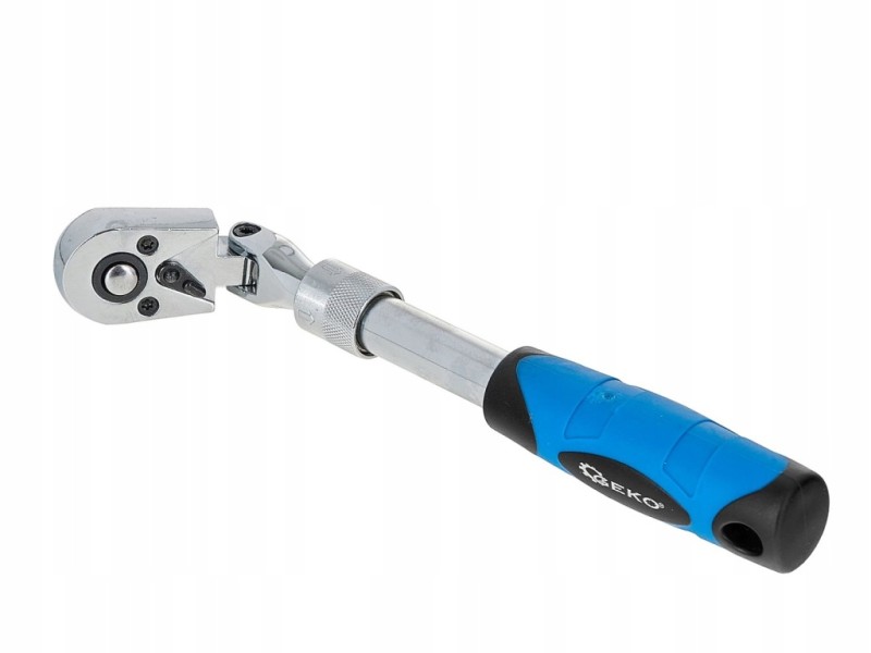 GRZECHOTKA TELESKOPOWA ŁAMANA PRZEGUBOWA 1/4” 210-278mm CrV 72T GEKO