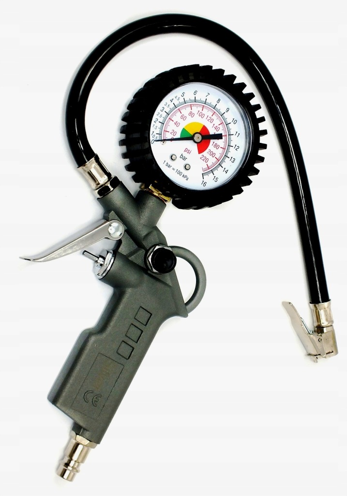 Pistolet pneumatyczny Mar-Pol z manometrem 0-12 bar