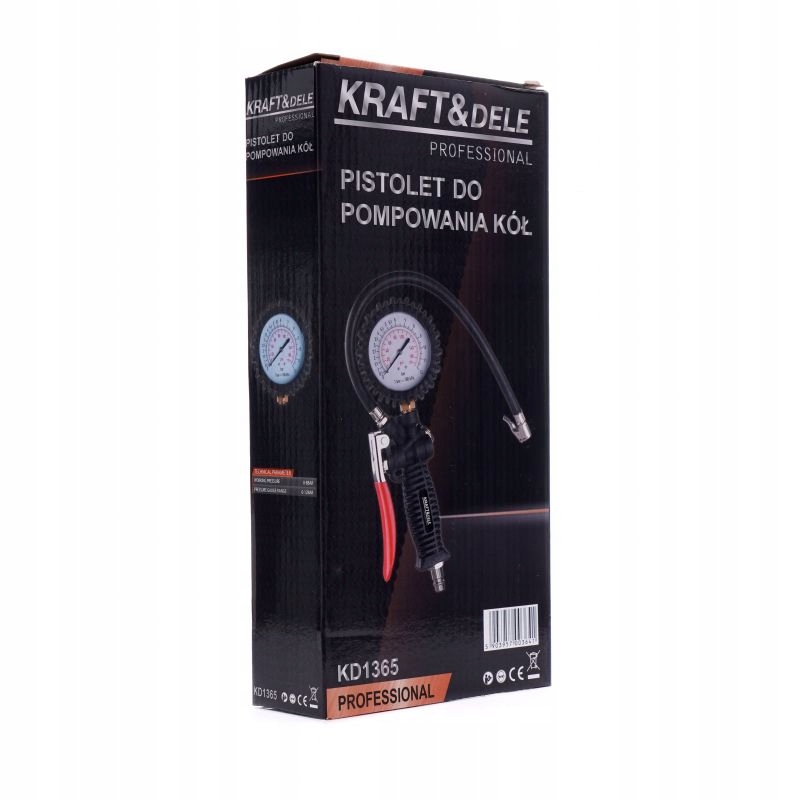 Pistolet do pompowania Kraft&Dele model KD1365 - 12 bar
