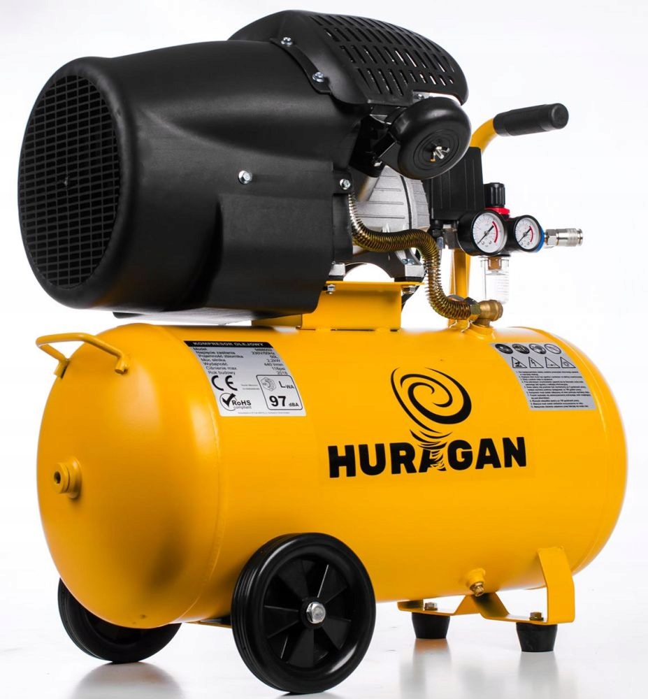 Kompresor olejowy Huragan M88002 50 l 10 bar