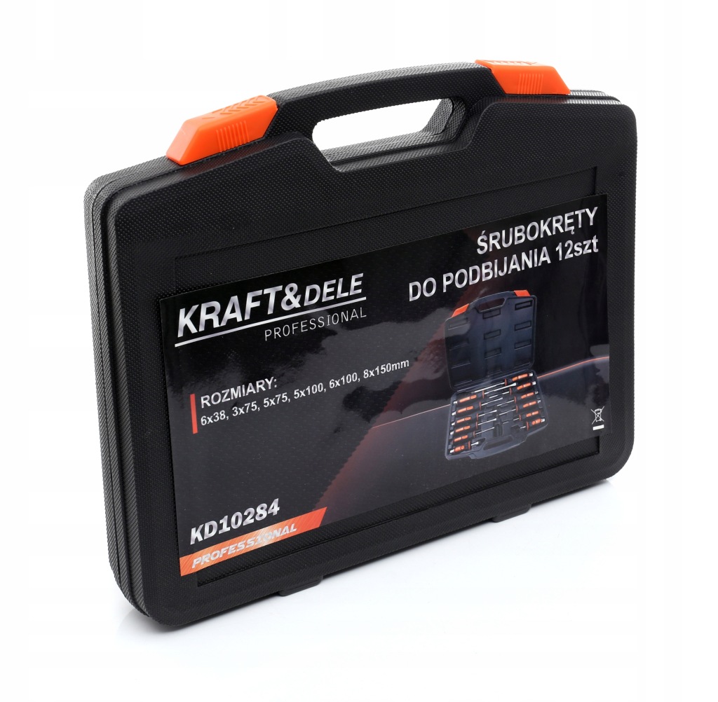 KRAFT&DELE zestaw śrubokrętów z magnesem do podbijania 12 sztuk KD10284