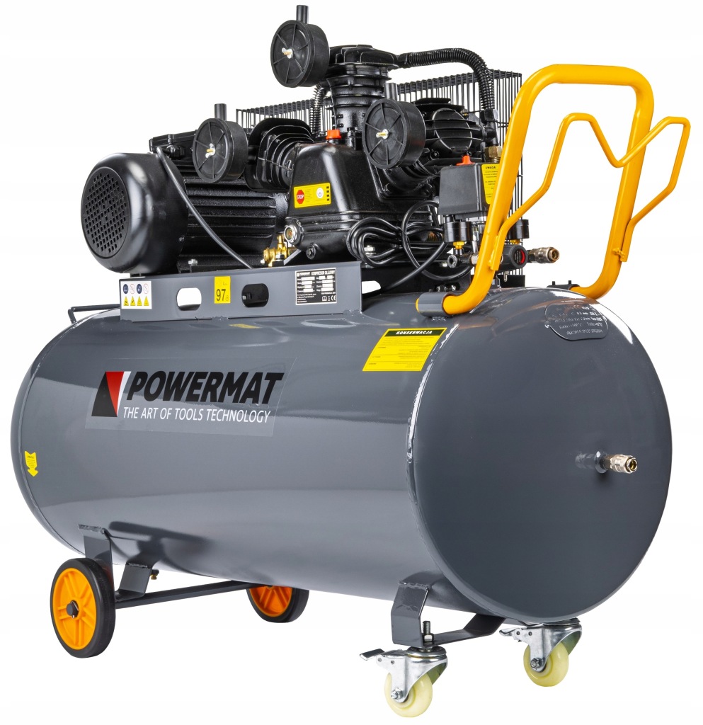 Kompresor olejowy Powermat PM-KO-200T-230V 200 l 8 bar