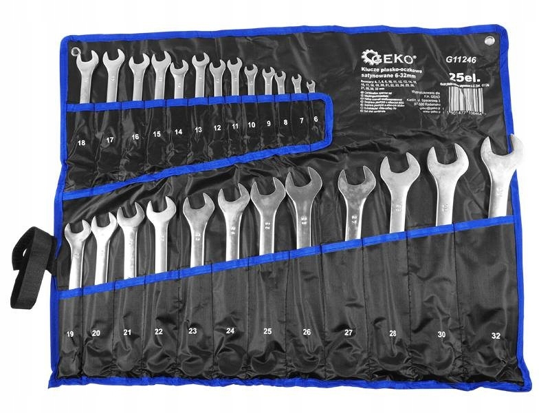 Klucze płasko-oczkowe Geko G11246