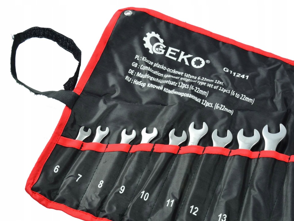 Klucze płasko-oczkowe Geko G11241