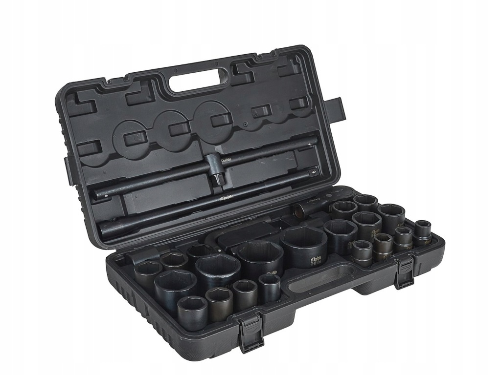 ZESTAW KLUCZY NASADOWYCH UDAROWYCH 26el. 3/4" 1" 6-kąt 17-65mm
